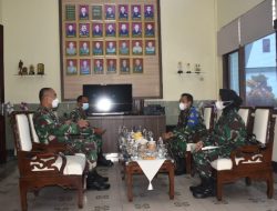 Dandim 0716/Demak Sambut Kunjungan Tim Wasgiat Bidang Ops dan Sintel Dam IV/Diponegoro