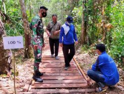 Pemdes Tewah Pupuh Barito Timur Bangun Titian Usaha Tani Gunakan DD Tahap 2