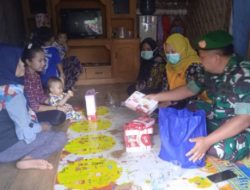 Danposramil Purabaya Berikan Bantuan Untuk Anak Kembar Penderita Stunting