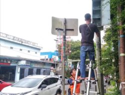 Empat Traffic Light di Perempatan Degung Kota Sukabumi Tak Berfungsi