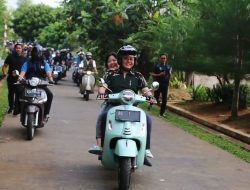 Gubernur Sumsel Bersama Komunitas Vespa Ngabuburide Jelang Buka Puasa