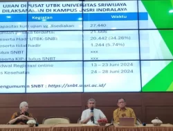 Unsri Umumkan Hasil Tes SNBT, Tes Kesehatan  digelar 24 – 28 Juni