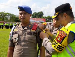 Kapolres Ogan Ilir AKBP Bagus Suryo Wibowo Pimpin langsung Apel gelar pasukan Operasi Patuh Musi tahun 2024