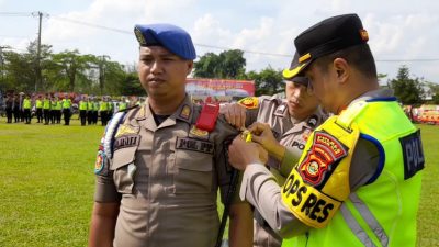 Kapolres Ogan Ilir AKBP Bagus Suryo Wibowo Pimpin langsung Apel gelar pasukan Operasi Patuh Musi tahun 2024
