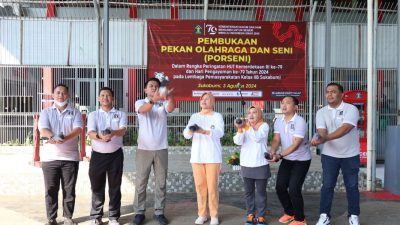 Pembukaan Pekan Olahraga dan Seni di Lapas Sukabumi Berlangsung Meriah