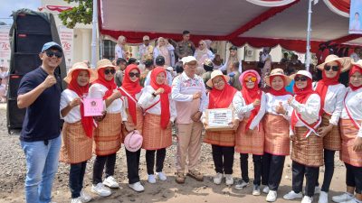 Semarak HUT RI Ke 79 Disdikbud OI Gelar Lomba Gerak Jalan