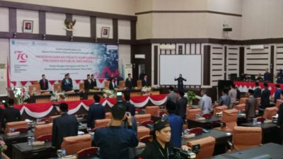 DPRD OKI Gelar Rapat Paripurna Dengarkan Pidato Kenegaraan Presiden Jokowi