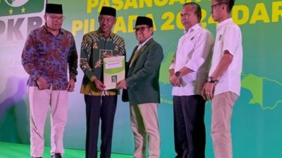 Cak Imin Serahkan Dukungan PKB ke Dja’far Shodiq-Abdiyanto di Pilbup OKI 2024