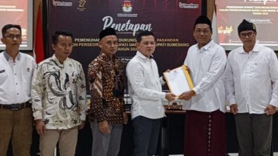 KPU Sumedang Resmi Tetapkan Pemenuhan Syarat Dukungan Bakal Pasangan Calon Perseorangan