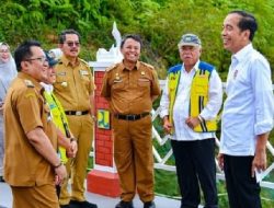 Pj Bupati Ciamis Dampingi Presiden Jokowi Resmikan Bendungan Leuwikeris