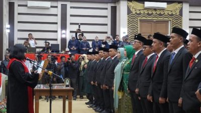 Dewan OKI Dilantik, Pj Bupati Tekankan Kepentingan Publik dan Suksesi Pllkada Serentak