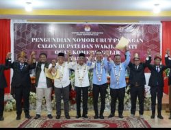 KPU OKI Tetapkan Nomor Urut Paslon Bupati dan Wakil Bupati 2024