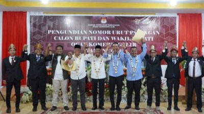 KPU OKI Tetapkan Nomor Urut Paslon Bupati dan Wakil Bupati 2024