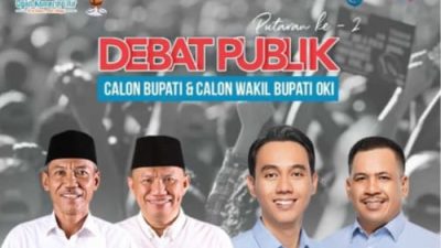 KPU OKI Gelar Debat Cabup/Cawabup Ke 2 Pilkada OKI Tahun 2024