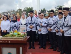 Peringatan HUT  PGRI Ke-79 dan HGN, Bupati  Panca Berharap Guru Memberikan Pelajaran Ahlak dan Etika  Serta Budi Perkerti Pada Murid