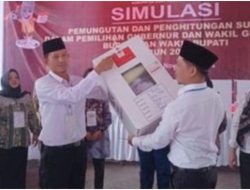 KPU Ogan Komering Ilir Gelar Simulasi Pemungutan dan Penghitungan Suara