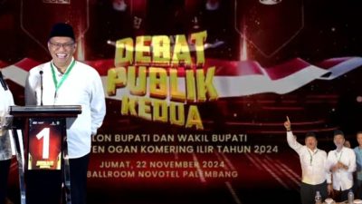 Paslon JADI Tampil Percaya Diri, MURI Kabur Usai Debat Kedua Pilkada OKI