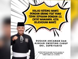 Calon Wabup OKI Supriyanto Diduga Ancam dan Ajak Sweeping Anggota PSHT Yang Berbeda Pilihan