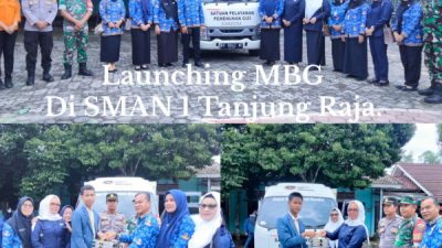 Disdik Ogan Ilir Launching MBG di SMAN 1 Tanjung Raja