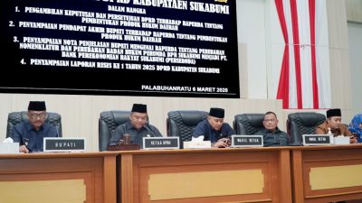 DPRD Sukabumi Gelar Rapat Paripurna: Bahas Produk Hukum Daerah hingga Laporan Reses